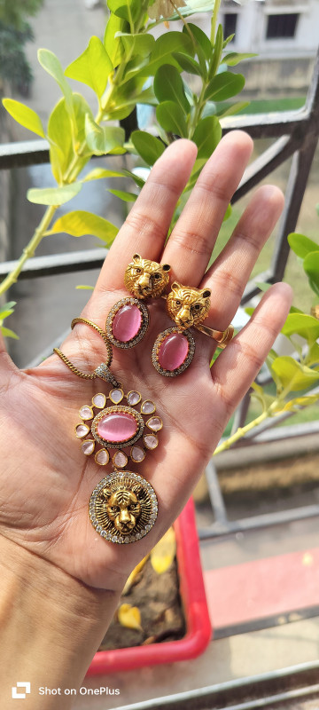 Sabyasachi inspired  jaguar pendant set